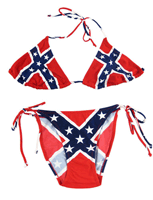 confederate flag bikinis
