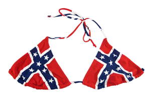 confederate flag bikini top 