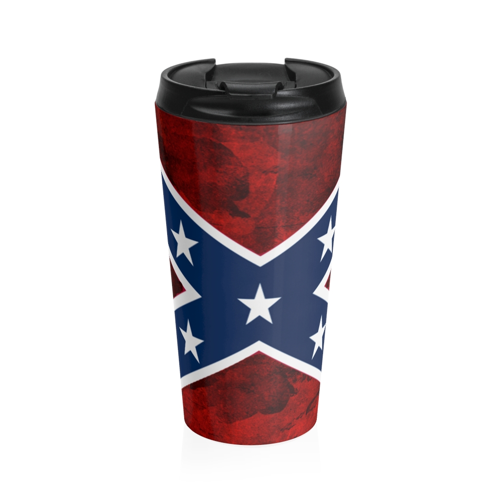 rebel flag stainless steel travel mug tumbler