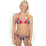 confederate flag bikini with top