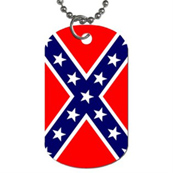 confederate flag dog tag